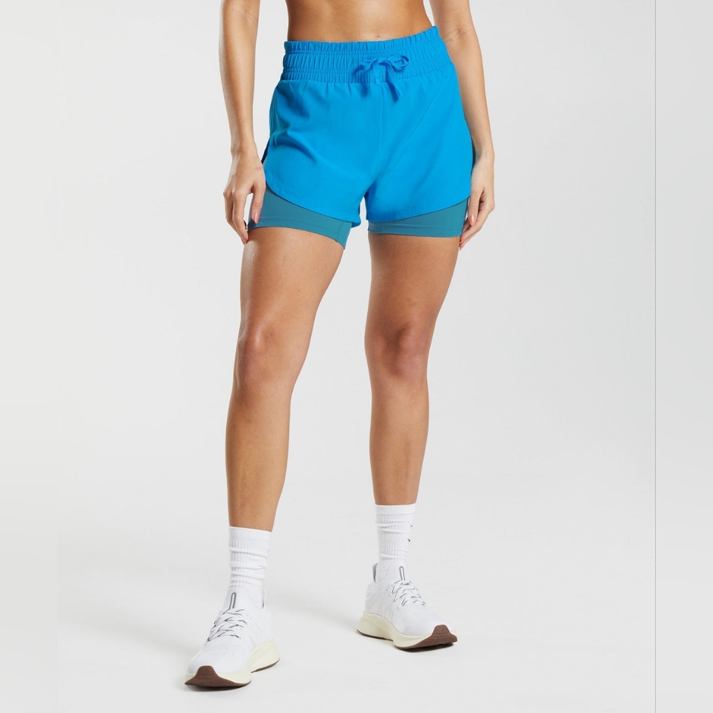 Gymshark running 2 in 2 shorts Brand New
